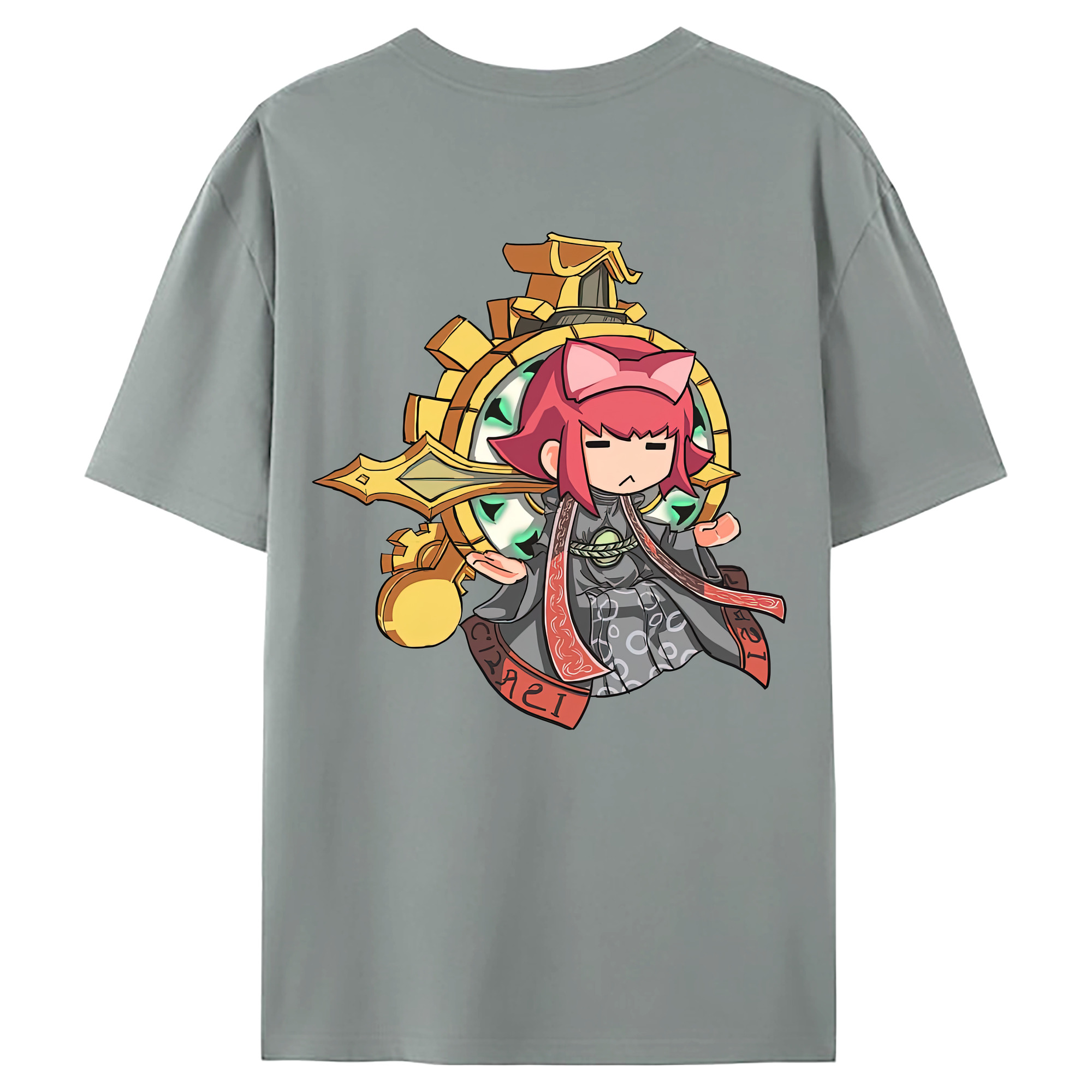 （画像用） リーグ・オブ・レジェンド League of Legends LOL 綿100％ メンズ半袖Tシャツ（バックプリント） 通気性